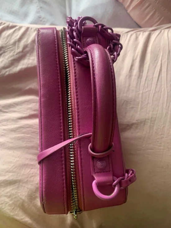 Chanel Purple/Lavender Quilted Lunch Box Bag - Picture 2 of 6